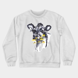 No worries - cow painting Crewneck Sweatshirt